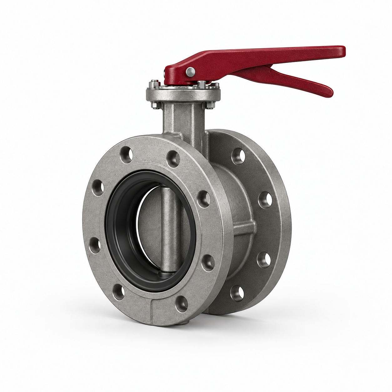 شیر پروانهای کربن استیل Flanged